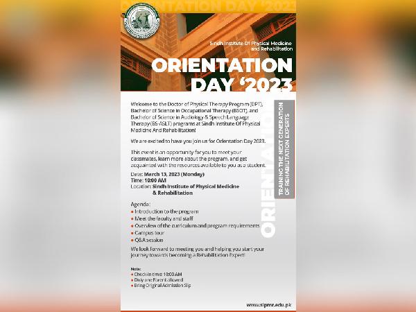 Orientation Day Flyer - Faraz Akbar